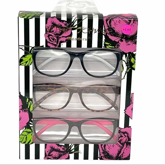 Betsey Johnson Reading Glasses, Strength +2.00 - Picture 5 of 5